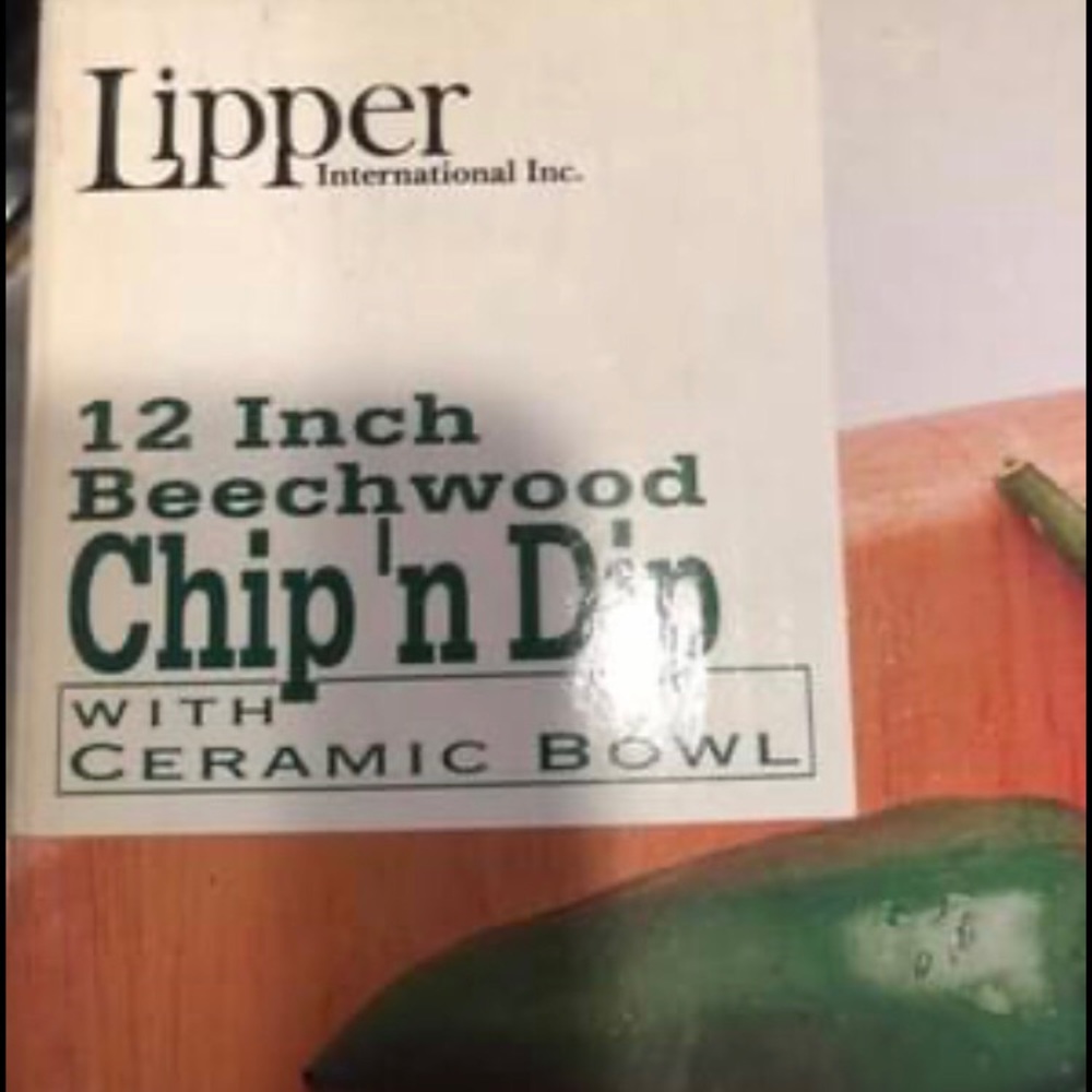 Lipper Wooden Dip and Chip Platter